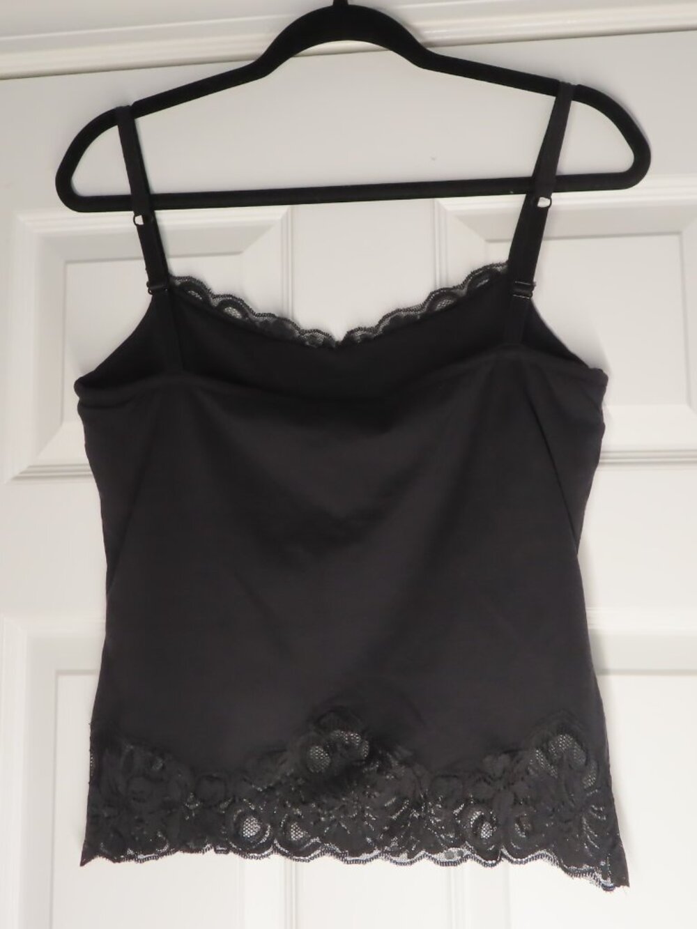 Black Lace Silk Blend Fairy Whimsygoth Camisole Top z.b.d.designs beaded Medium